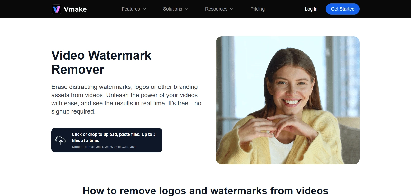 Screenshot de Vmake AI