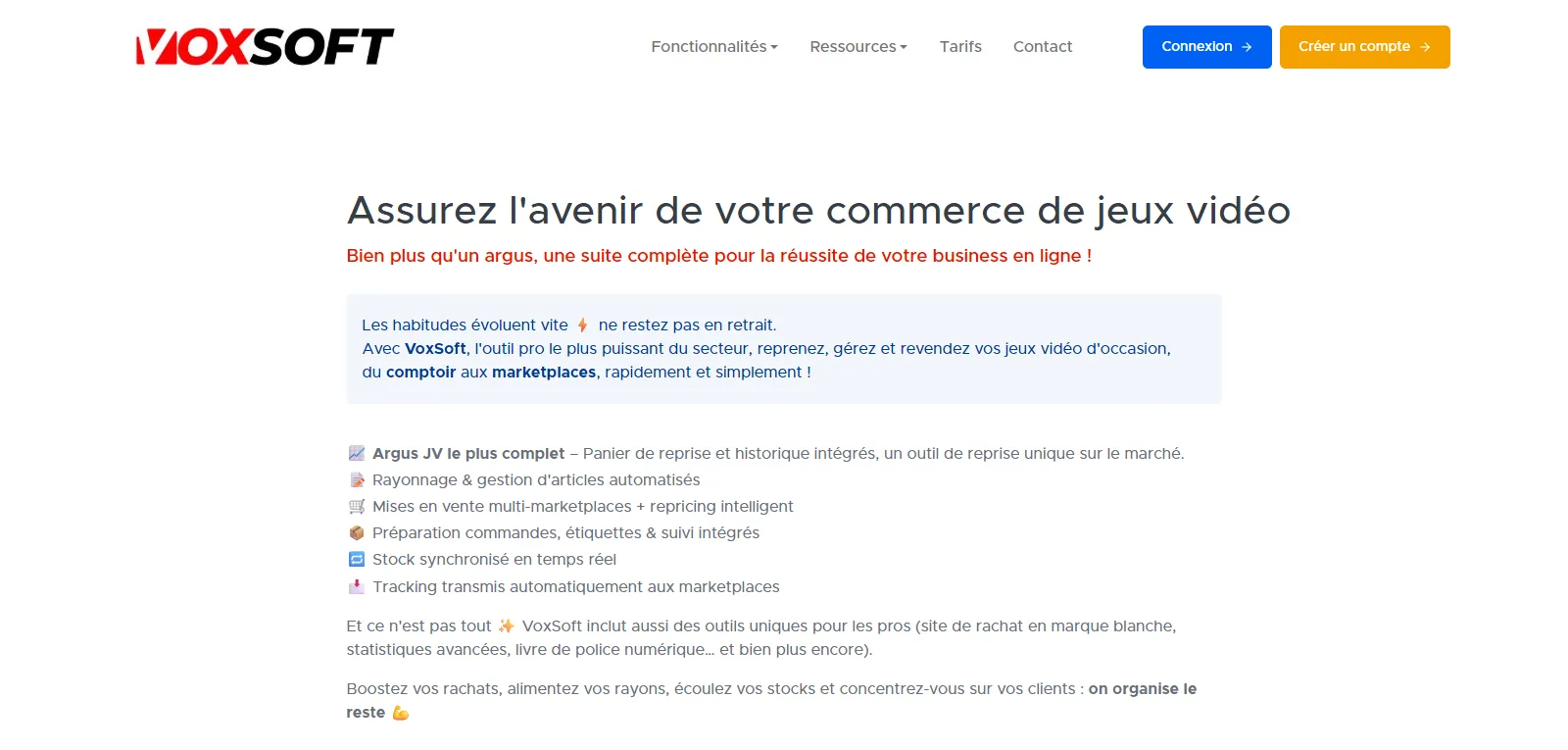 Capture d'écran de Voxsoft