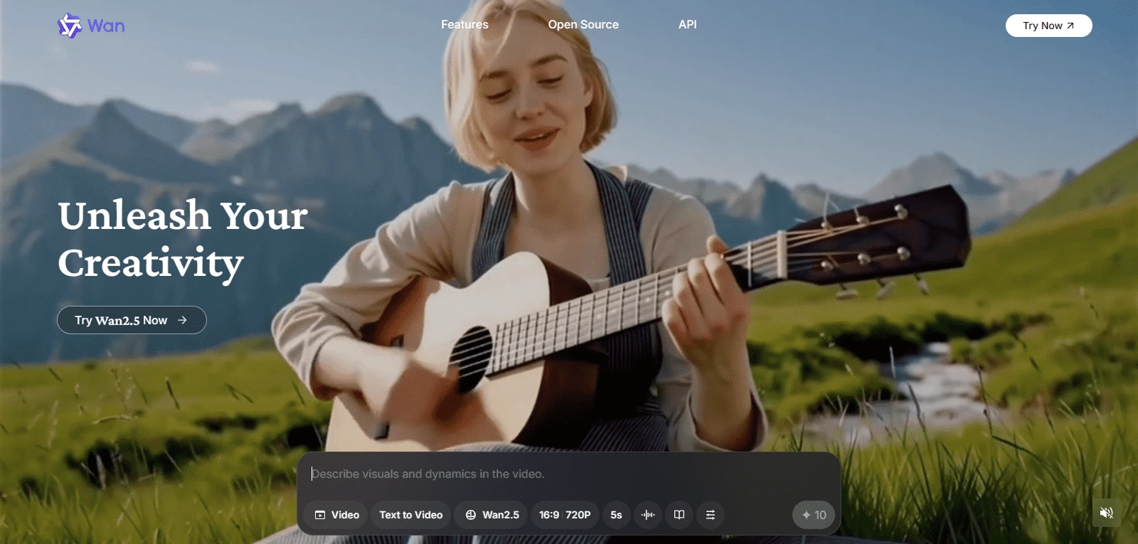 Screenshot de Wan AI