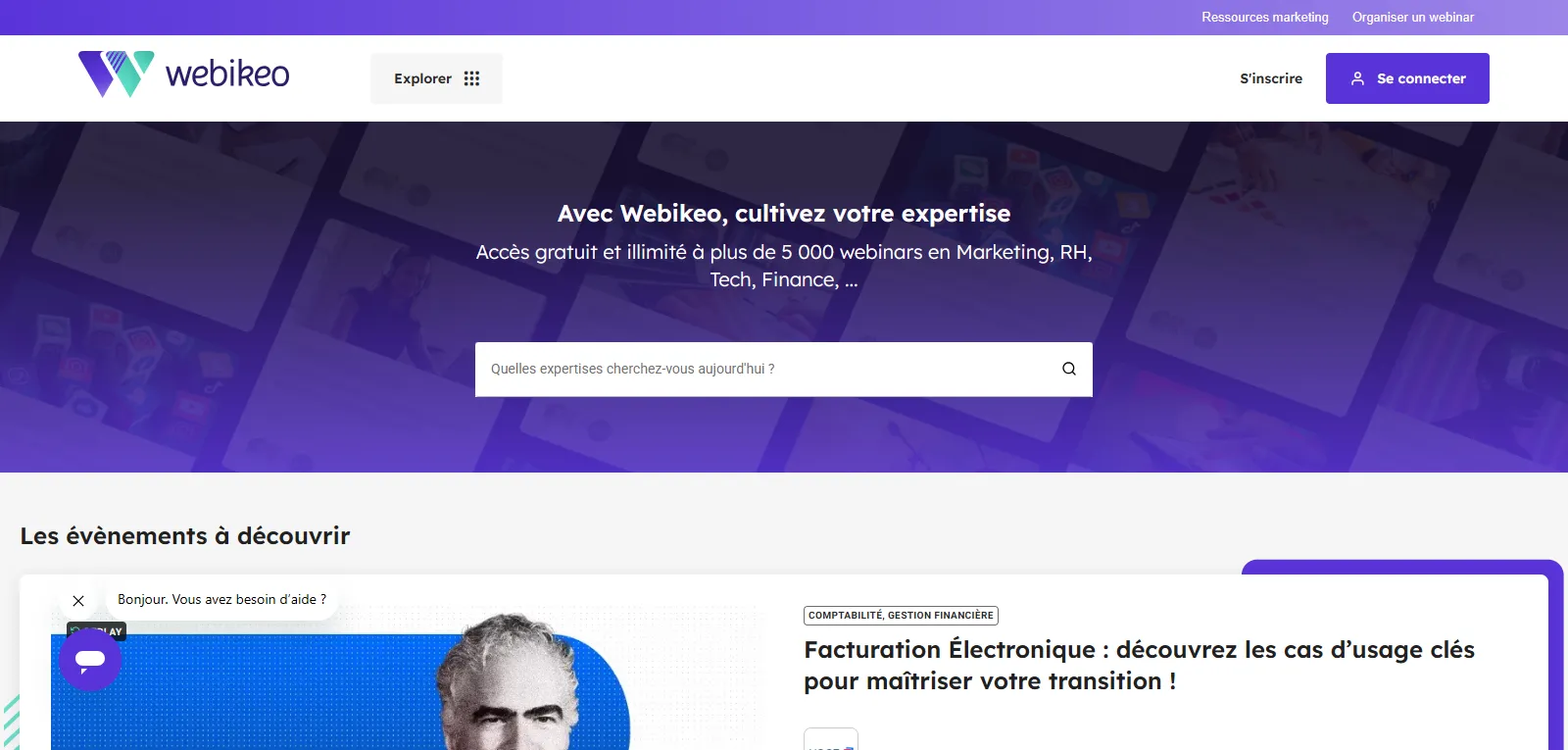 Capture d'écran de Webikeo