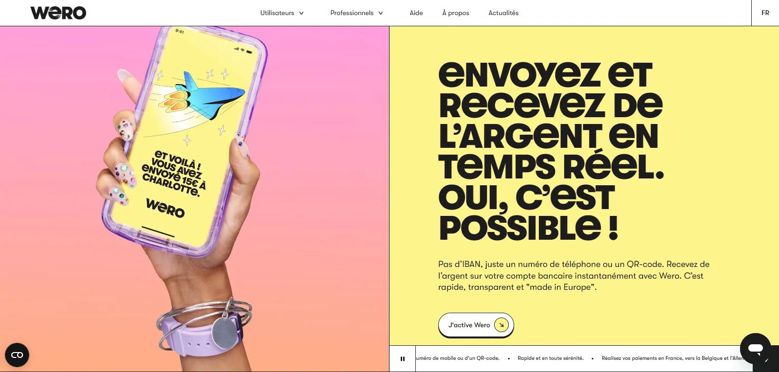 Capture d'écran de Wero