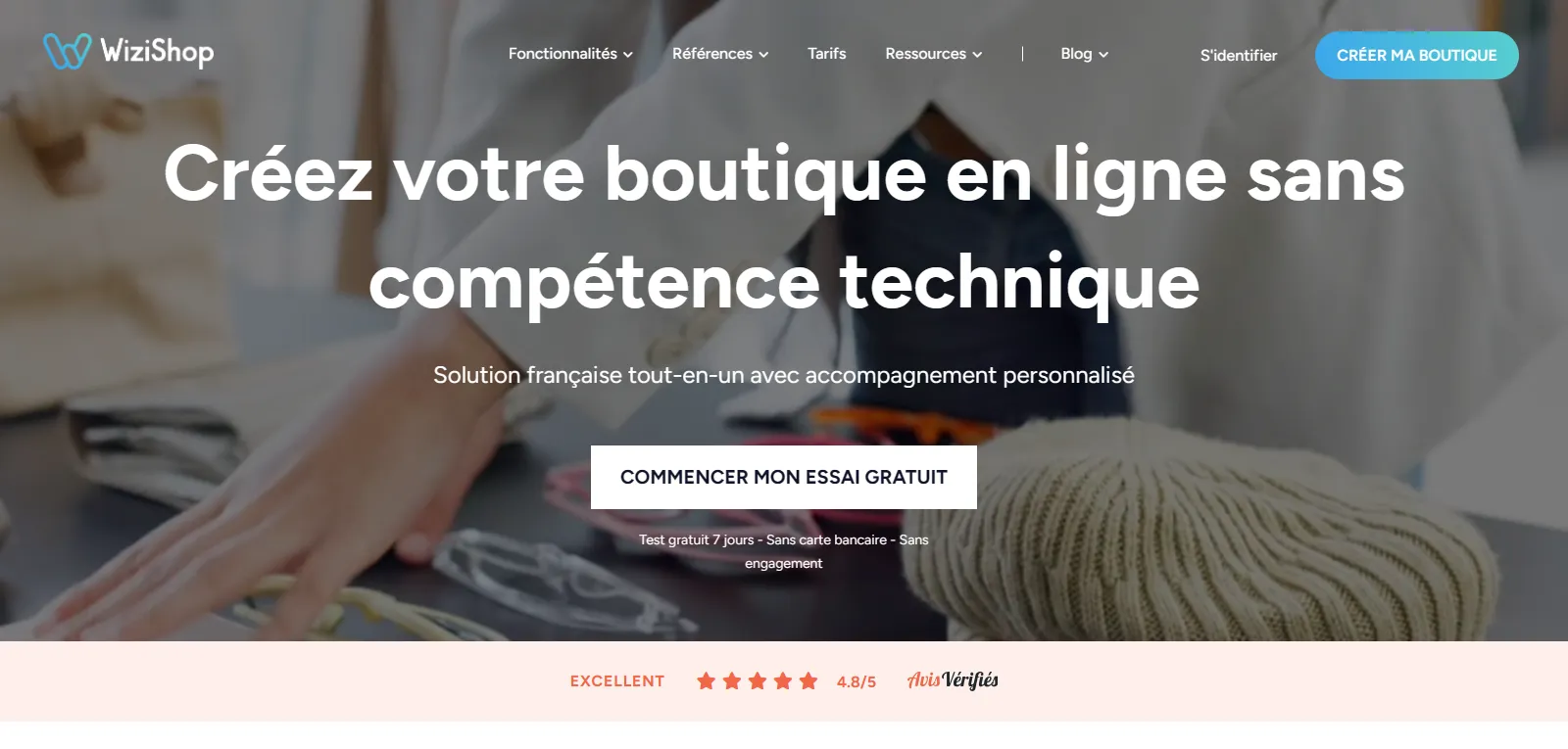 Capture d'écran de WiziShop