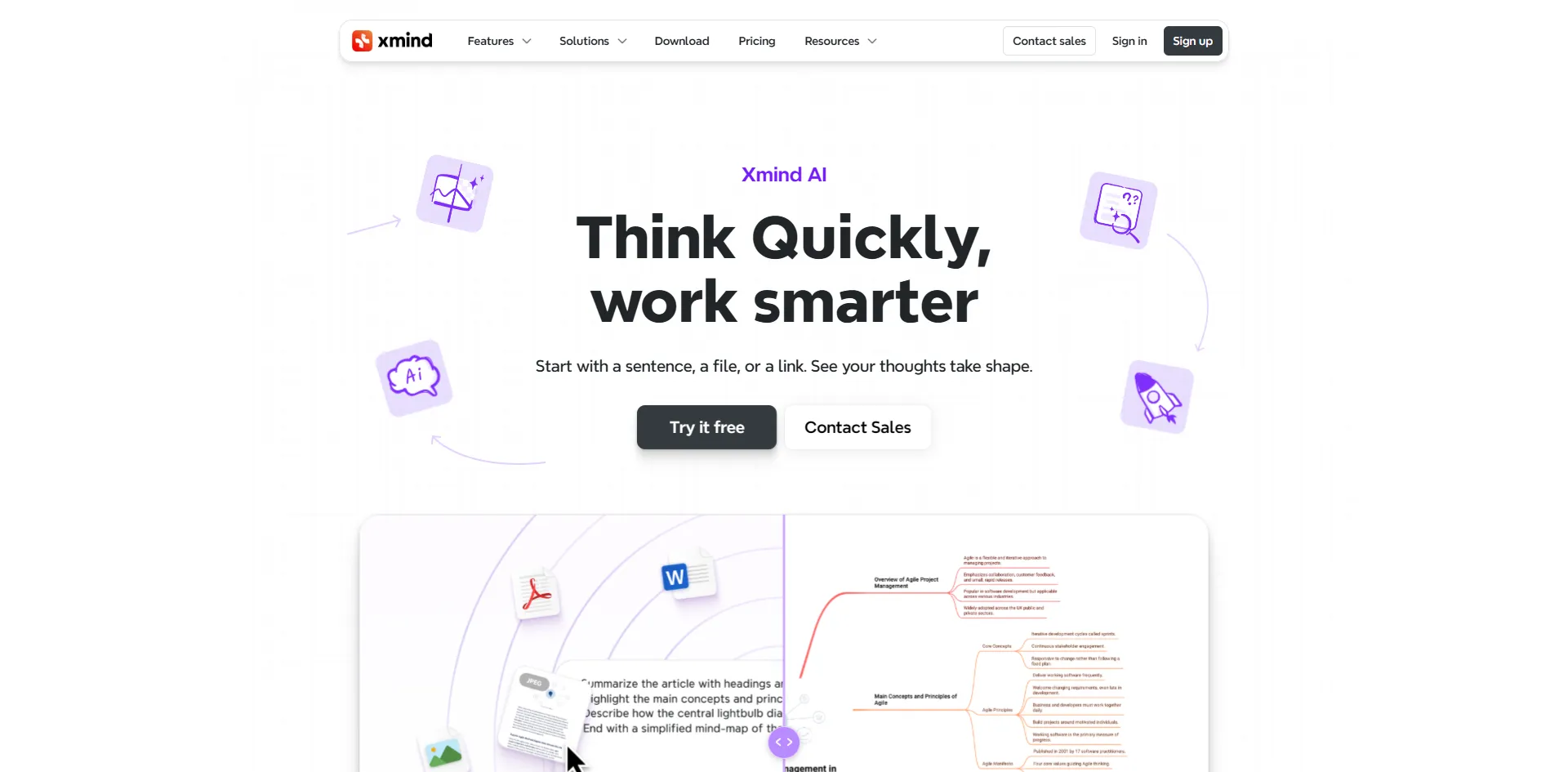 Capture d'écran de Xmind AI